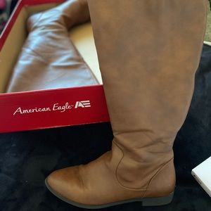 Wide Calf Brown Knee High Boots